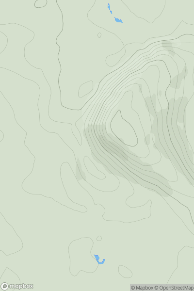 Thumbnail image for Salisbury Crags showing contour plot for surrounding peak