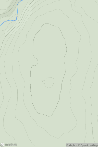 Thumbnail image for Tarrasfoot Hill showing contour plot for surrounding peak