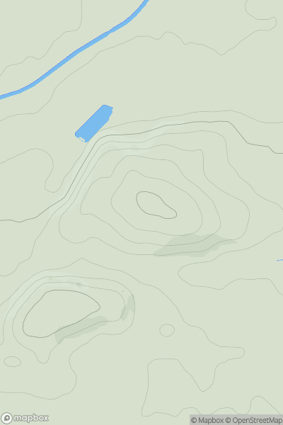 Thumbnail image for Easter Craiglockhart Hill showing contour plot for surrounding peak