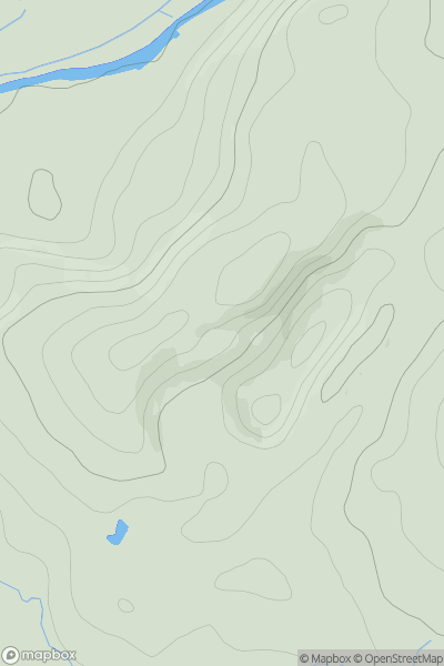 Thumbnail image for Croy Hill showing contour plot for surrounding peak