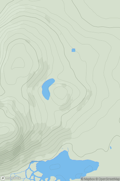 Thumbnail image for Dunsapie showing contour plot for surrounding peak