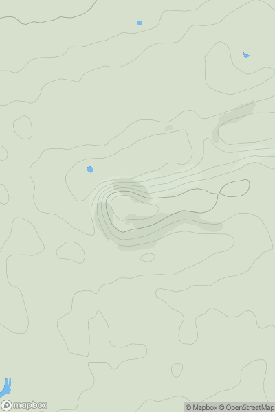 Thumbnail image for Edinburgh Castle showing contour plot for surrounding peak