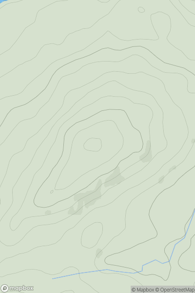 Thumbnail image for Mons Hill showing contour plot for surrounding peak