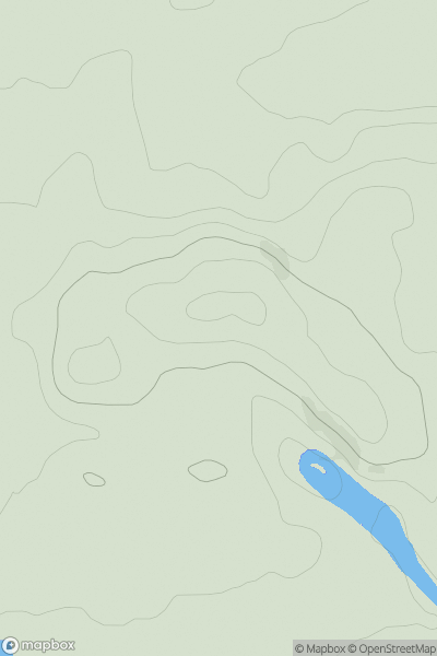 Thumbnail image for Dundas Hill showing contour plot for surrounding peak