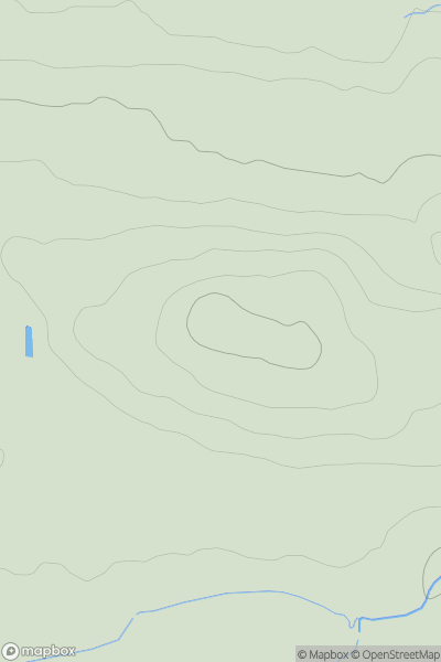 Thumbnail image for Binns Hill showing contour plot for surrounding peak