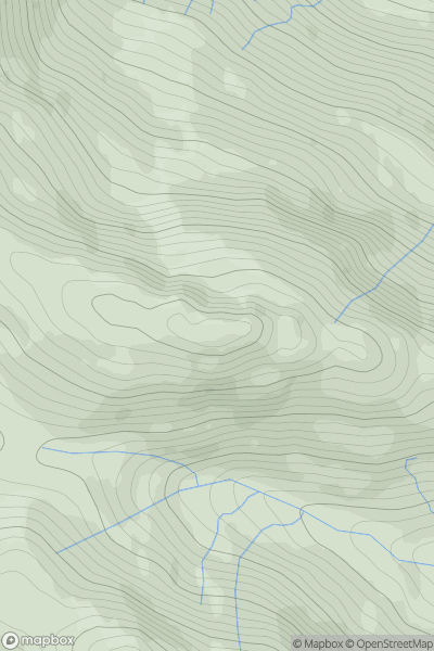 Thumbnail image for Mullach Coire a' Chuir showing contour plot for surrounding peak