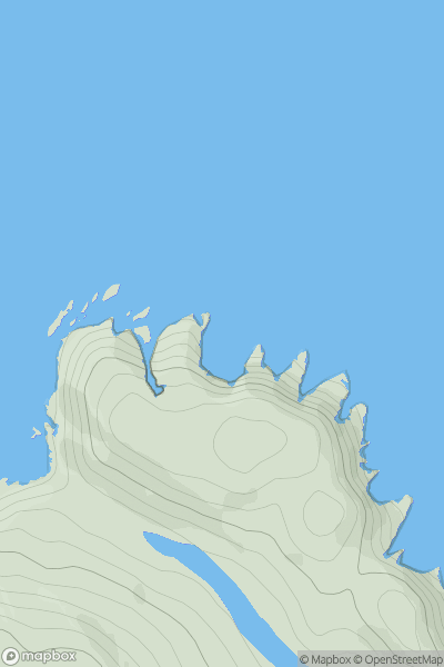 Thumbnail image for Foul Carr showing contour plot for surrounding peak