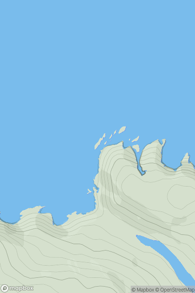 Thumbnail image for West Hurker showing contour plot for surrounding peak