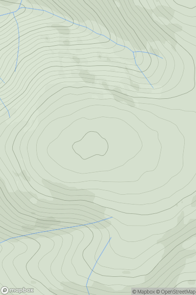 Thumbnail image for Sartfell showing contour plot for surrounding peak