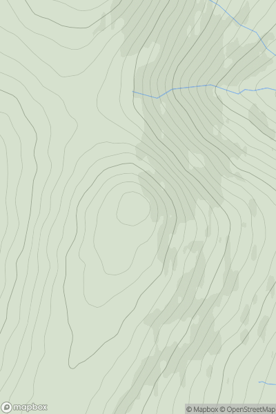 Thumbnail image for Carn Gerjoil showing contour plot for surrounding peak