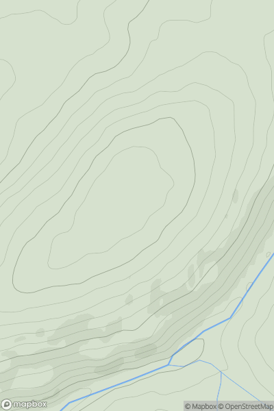 Thumbnail image for Cronk-y-Voddy showing contour plot for surrounding peak