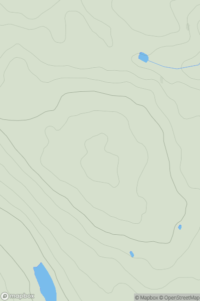 Thumbnail image for Archallagan Hill showing contour plot for surrounding peak