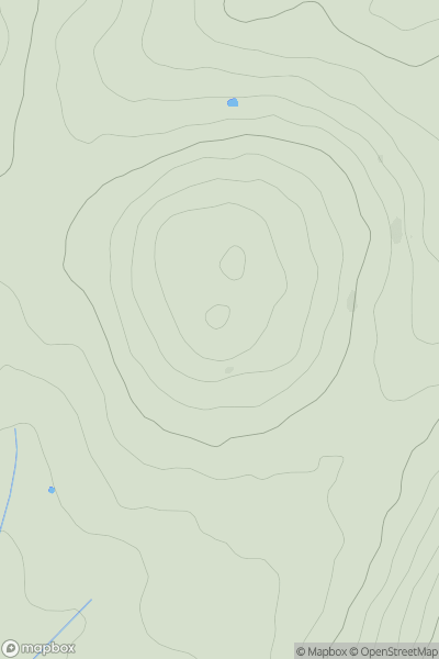 Thumbnail image for Slieau Chiarn showing contour plot for surrounding peak