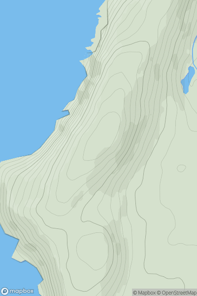 Thumbnail image for Corrins Hill showing contour plot for surrounding peak