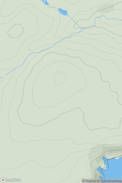 Thumbnail image for Balnahow Hill showing contour plot for surrounding peak