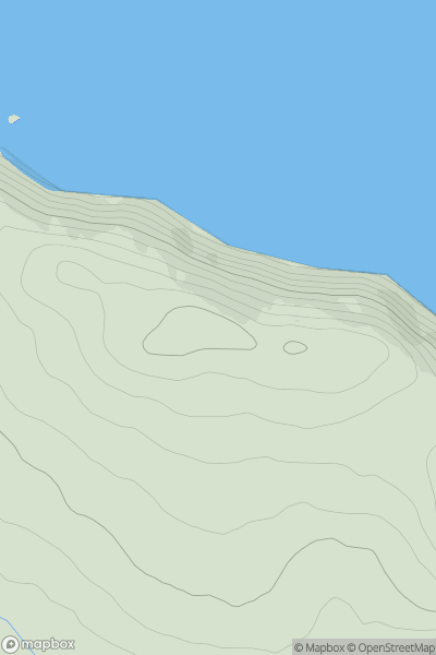 Thumbnail image for Maughold Brooghs showing contour plot for surrounding peak