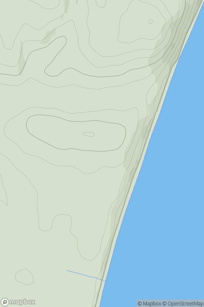 Thumbnail image for Ballavar Hill showing contour plot for surrounding peak