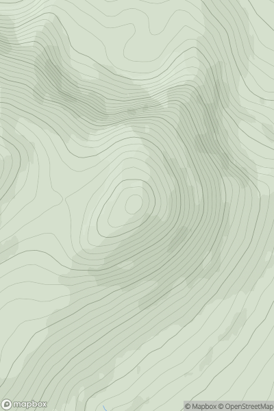 Thumbnail image for Tre'r Ceiri showing contour plot for surrounding peak