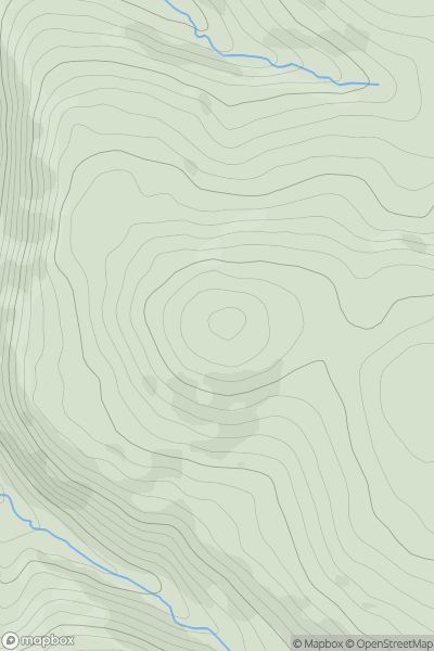 Thumbnail image for Foel Cae'r-hafotty showing contour plot for surrounding peak