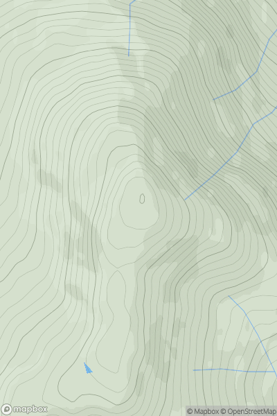 Thumbnail image for Cruach Neuran showing contour plot for surrounding peak