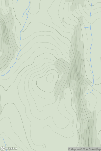 Thumbnail image for Foel y Graig showing contour plot for surrounding peak
