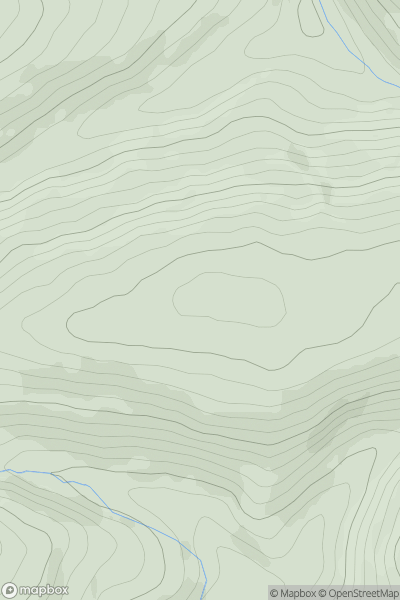 Thumbnail image for Cefn Hir-fynydd showing contour plot for surrounding peak