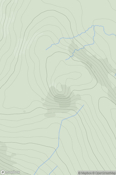 Thumbnail image for Sgorach Mor showing contour plot for surrounding peak