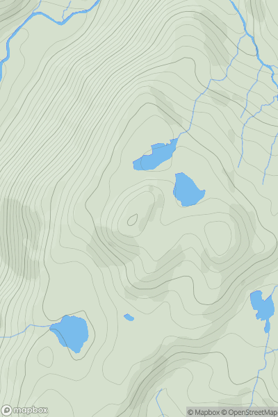 Thumbnail image for Cerrig-y-myllt showing contour plot for surrounding peak