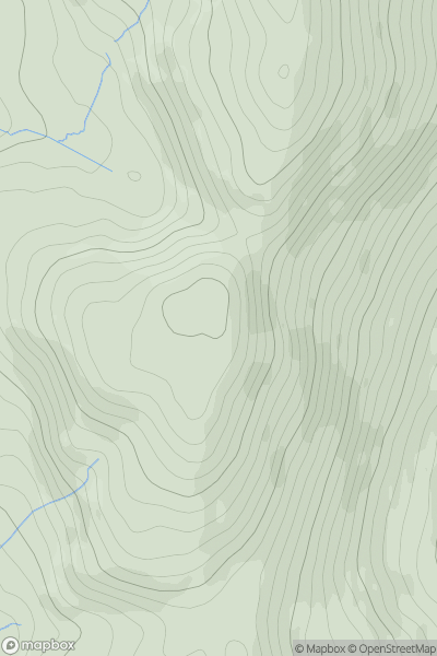 Thumbnail image for Mynydd Egryn South Top showing contour plot for surrounding peak