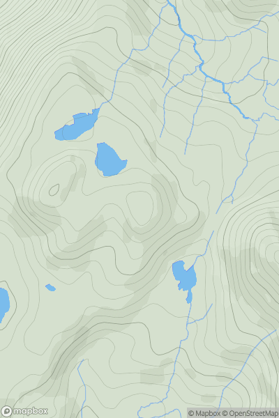 Thumbnail image for Cerrig-y-myllt East Top showing contour plot for surrounding peak