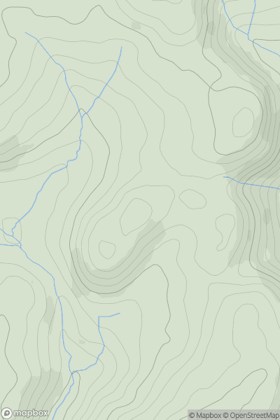 Thumbnail image for Ffridd Fach showing contour plot for surrounding peak
