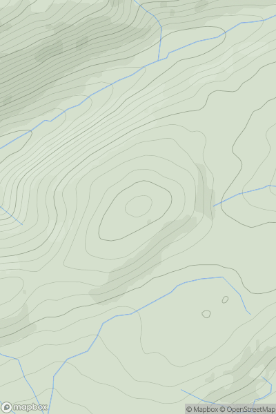 Thumbnail image for Cilhaul showing contour plot for surrounding peak