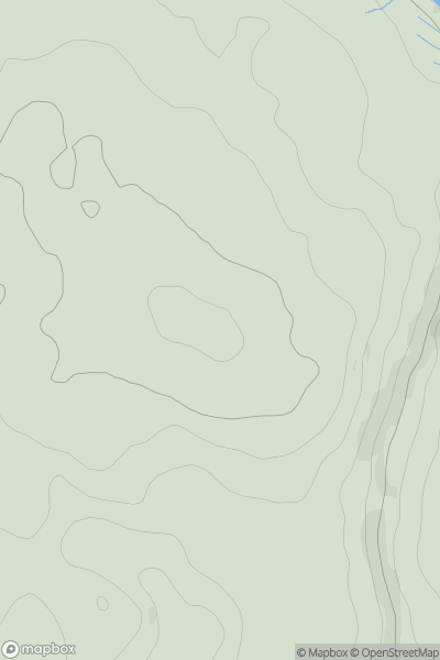 Thumbnail image for Bryn y Gors-goch showing contour plot for surrounding peak