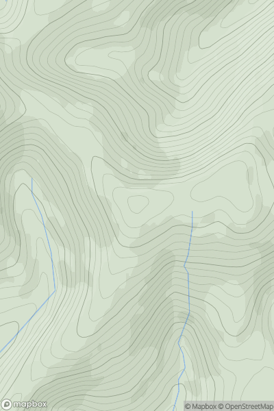 Thumbnail image for Mynydd Tri Arglwydd showing contour plot for surrounding peak