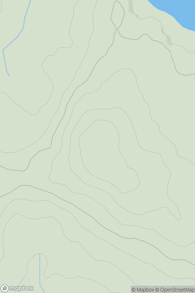 Thumbnail image for Pen yr Orsedd showing contour plot for surrounding peak