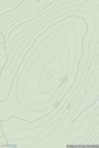 Thumbnail image for Pen Ffridd-sarn showing contour plot for surrounding peak