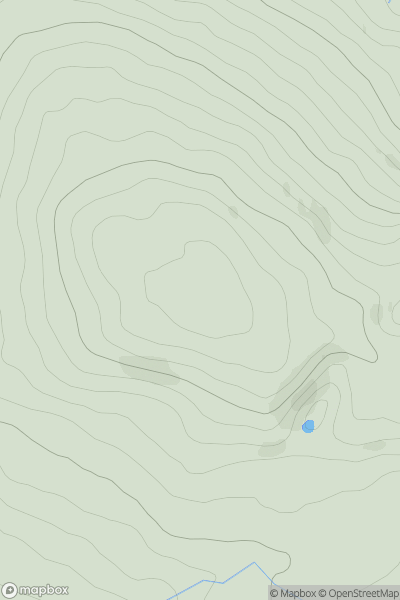 Thumbnail image for Cefn-du showing contour plot for surrounding peak