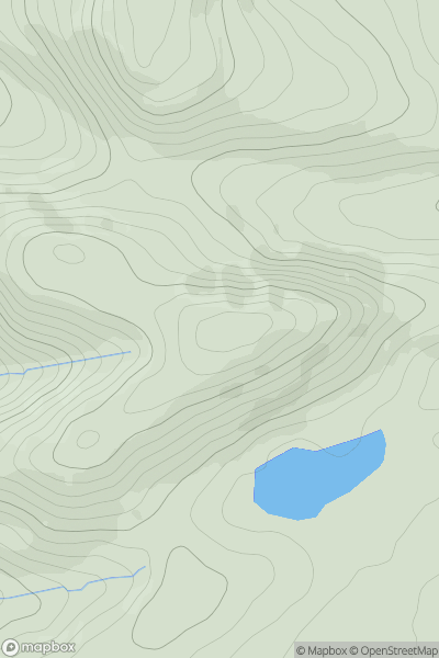 Thumbnail image for Moel y Plas showing contour plot for surrounding peak