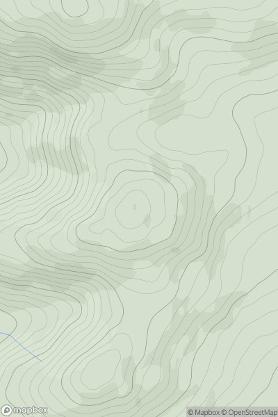 Thumbnail image for Moel Eithinen showing contour plot for surrounding peak