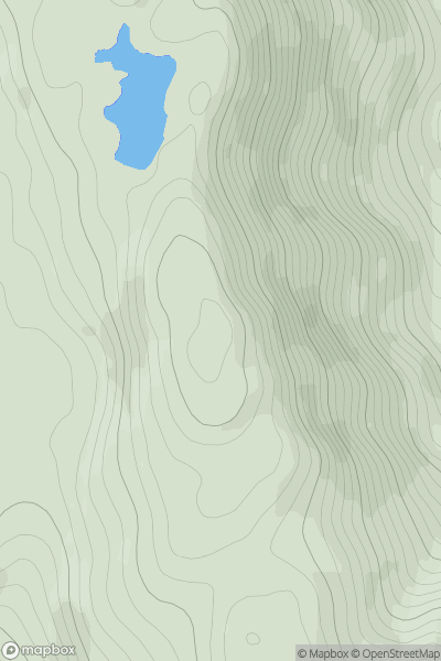 Thumbnail image for Coraddie (Beinn Bhreac) showing contour plot for surrounding peak