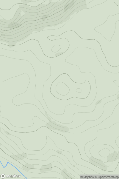 Thumbnail image for Ffridd Trawsgoed showing contour plot for surrounding peak