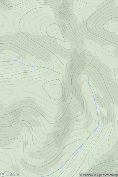 Thumbnail image for Fedw-lwyd showing contour plot for surrounding peak