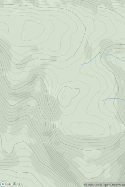 Thumbnail image for Maesyrychen Mountain showing contour plot for surrounding peak