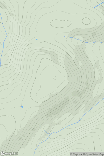 Thumbnail image for Moel Plas-yw showing contour plot for surrounding peak
