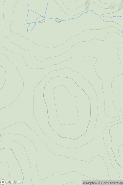 Thumbnail image for Mynydd Poeth showing contour plot for surrounding peak