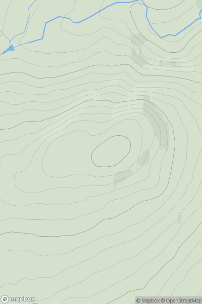 Thumbnail image for Waen Bryn-gwenith showing contour plot for surrounding peak