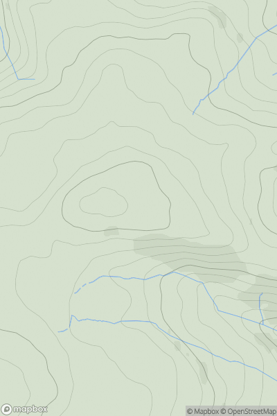 Thumbnail image for Llys y Frenhines showing contour plot for surrounding peak