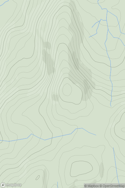 Thumbnail image for Foel Cae-poeth showing contour plot for surrounding peak