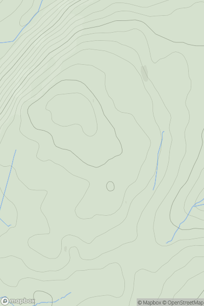 Thumbnail image for Foel Gasnach showing contour plot for surrounding peak