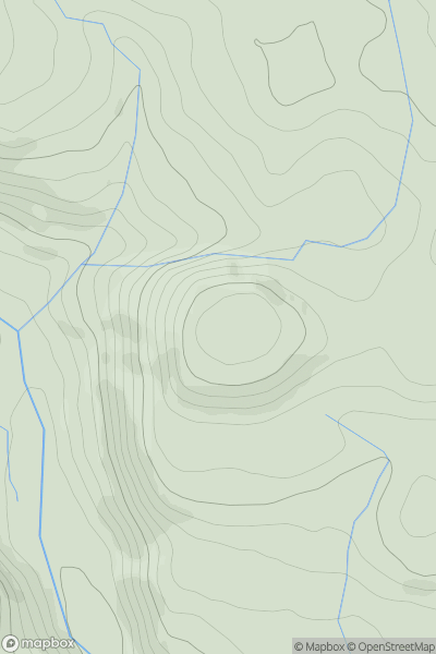 Thumbnail image for Moel y Tryfel showing contour plot for surrounding peak